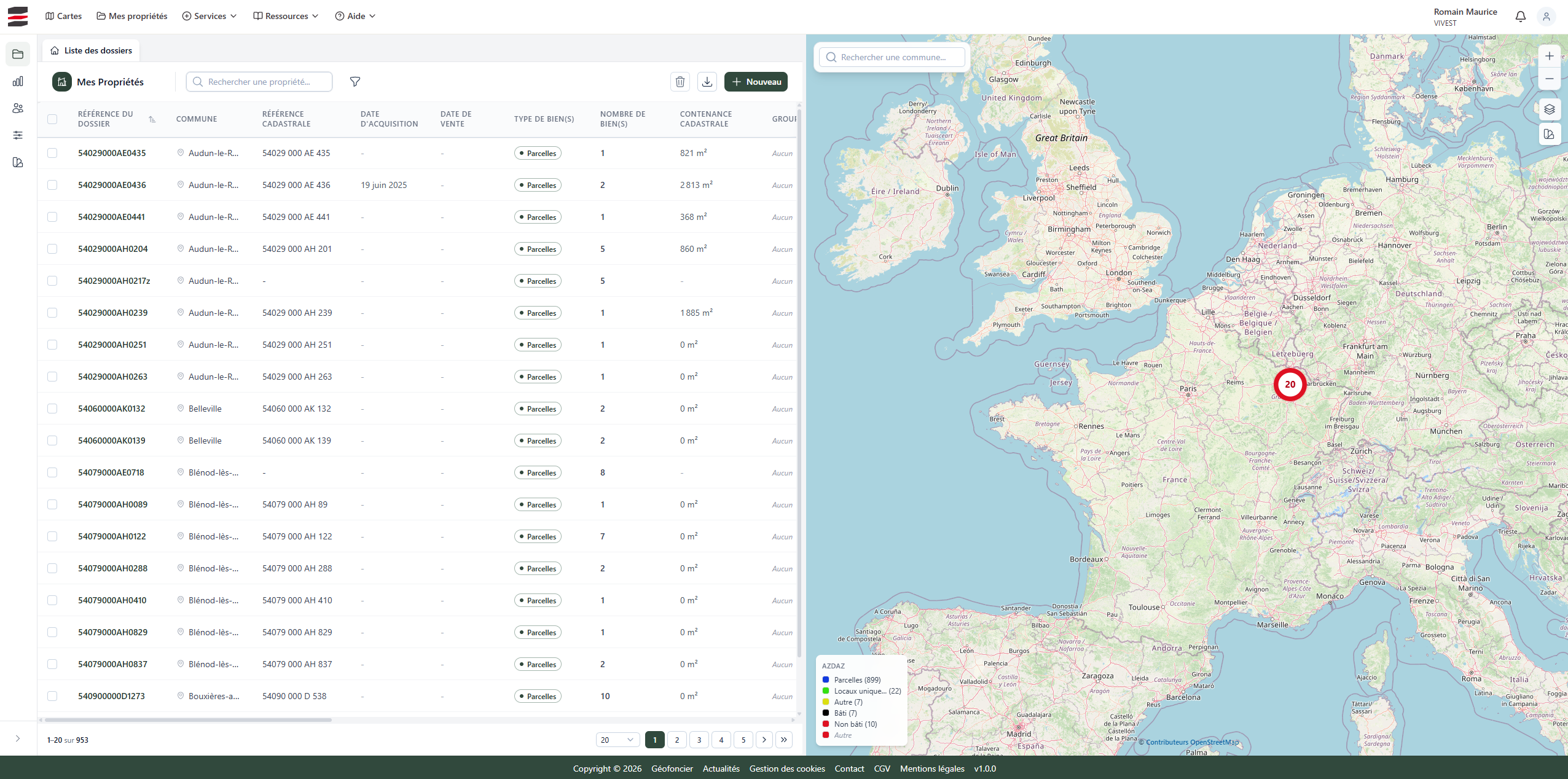 Stack Géofoncier preview